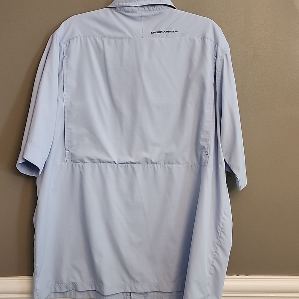 Under Armour Light Blue Short Sleeve Shirt - Picture 4 of 9